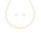 J Pearls Single Line Round Pearl Necklace - Real Pearl Jewelry | Grocsy
