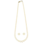 J Pearls Single Line Round Pearl Necklace - Real Pearl Jewelry | Grocsy
