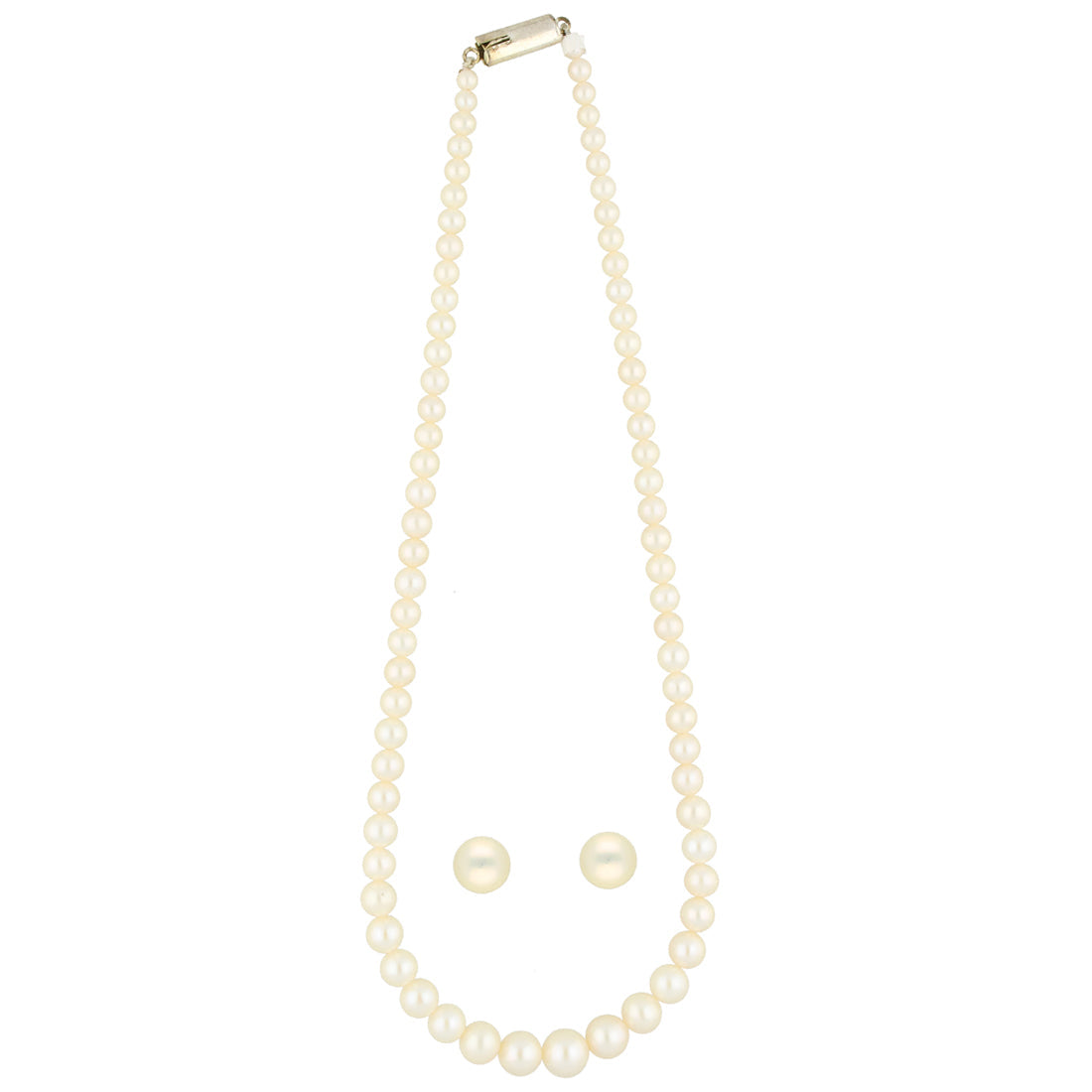 J Pearls Single Line Round Pearl Necklace - Real Pearl Jewelry | Grocsy