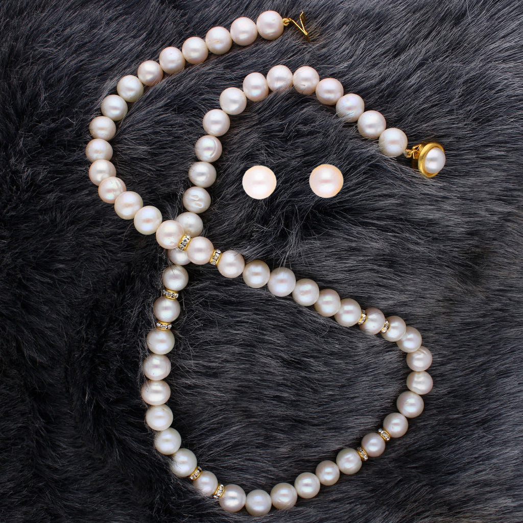 J Pearls Charming Pearl Necklace - Real Pearl Jewelry | Grocsy