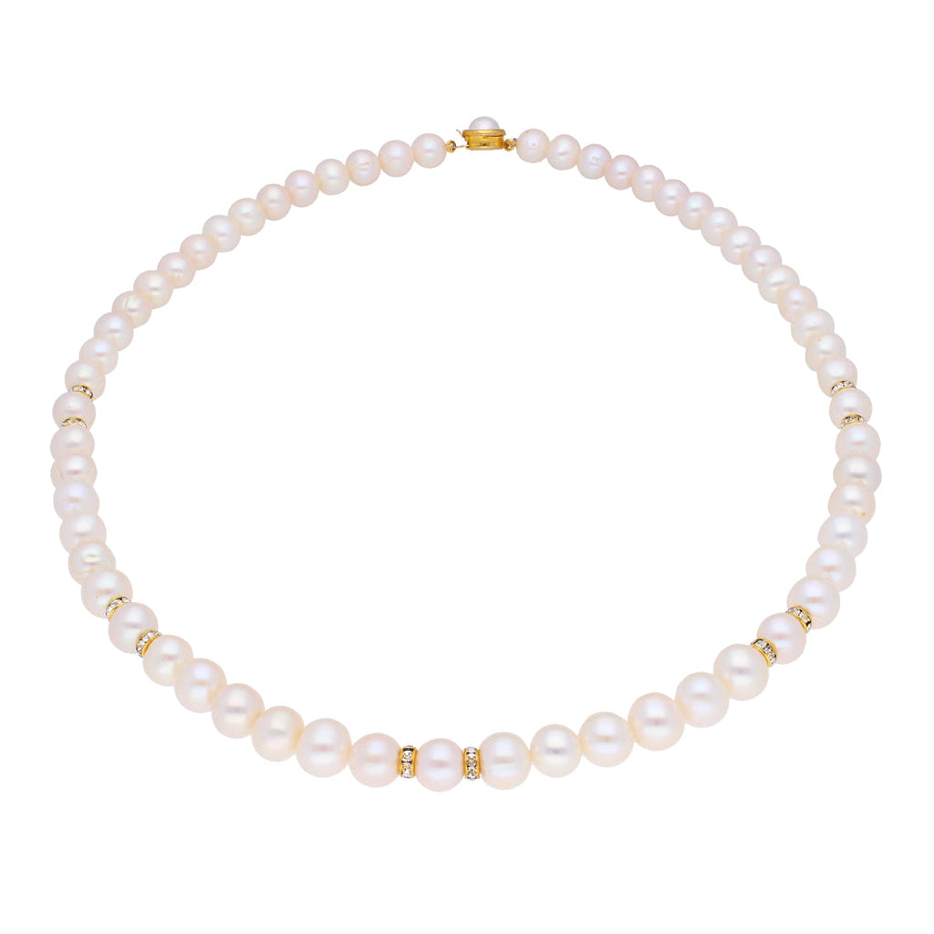 J Pearls Charming Pearl Necklace - Real Pearl Jewelry | Grocsy