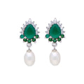 J Pearls Sparkling Pearl Earrings - Real Pearl Jewelry