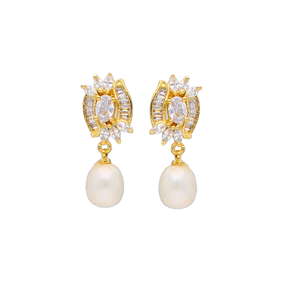 J Pearls Tiya Pearl Earrings - Real Pearl Jewelry | Grocsy