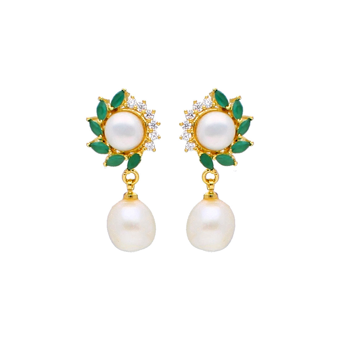 J Pearls Ruhi Pearl Earrings - Real Pearl Jewelry | Grocsy