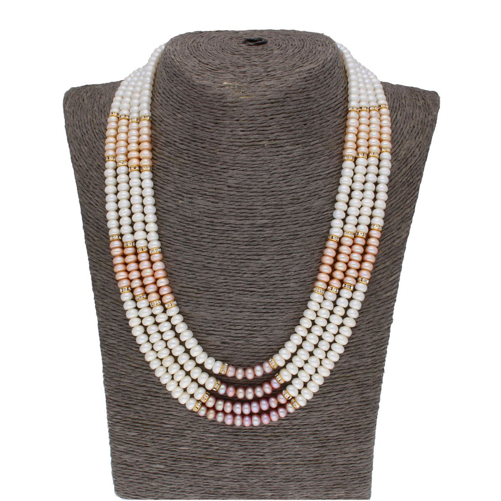 J Pearls 4 Line Pearl Set - Real Pearl Jewelry | Grocsy
