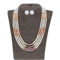 J Pearls 4 Line Pearl Set - Real Pearl Jewelry | Grocsy