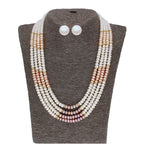 J Pearls 4 Line Pearl Set - Real Pearl Jewelry | Grocsy