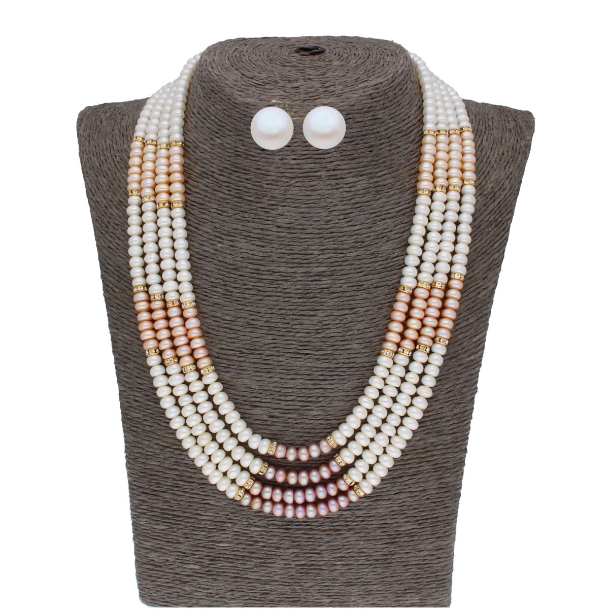 J Pearls 4 Line Pearl Set - Real Pearl Jewelry | Grocsy