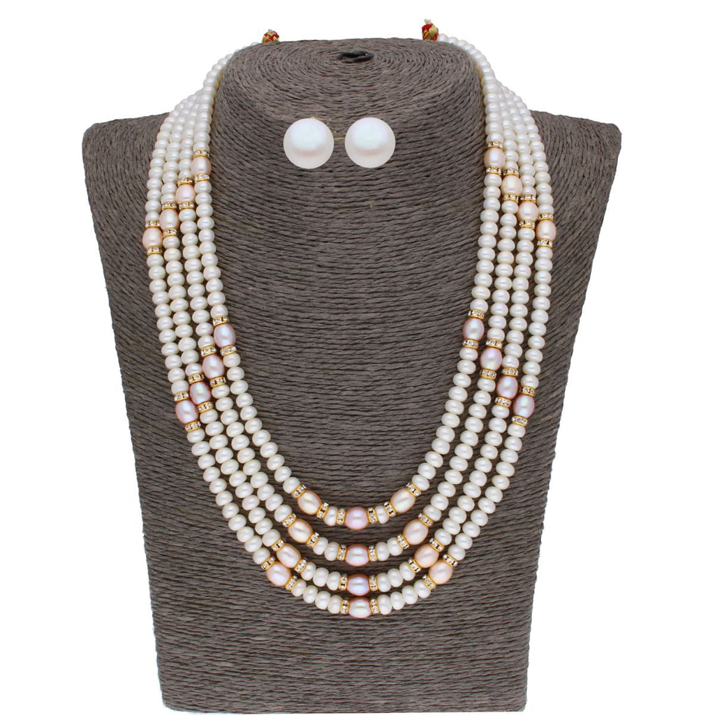 J Pearls 4 Line 4-5Mm Oval Pearl Set - Real Pearl Jewelry | Grocsy