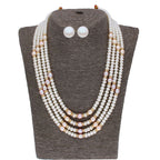J Pearls 4 Line 4-5Mm Oval Pearl Set - Real Pearl Jewelry | Grocsy