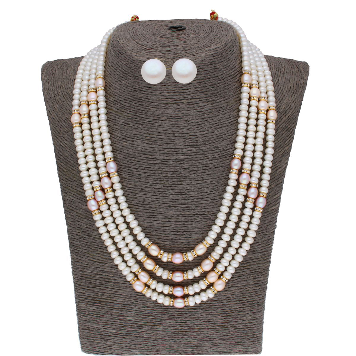 J Pearls 4 Line 4-5Mm Oval Pearl Set - Real Pearl Jewelry | Grocsy