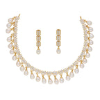 J Pearls Shine Stone Pearl Necklace - Real Pearl Jewelry | Grocsy