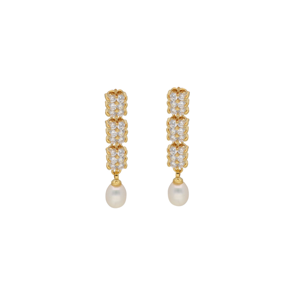 J Pearls Shine Stone Pearl Necklace - Real Pearl Jewelry | Grocsy