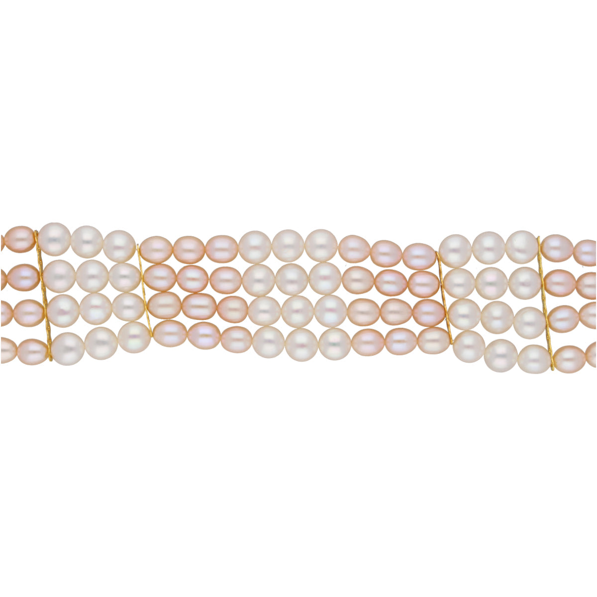 J Pearls Jabala 4 Lines Pearl Choker - Real Pearl Jewelry | Grocsy