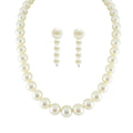 J Pearls Single Line Pearls Set - Real Pearl Jewelry