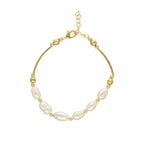 J Pearls Zenia 1 Line Pearl Bracelet | Grocsy