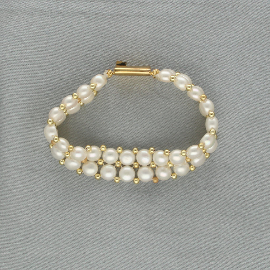 J Pearls Zaida 2 Lines Pearl Bracelet