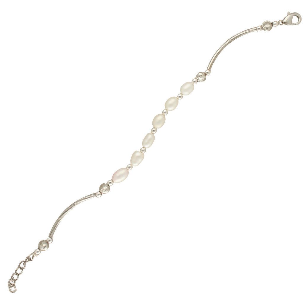 J Pearls Unique 1 Line Pearl Bracelet