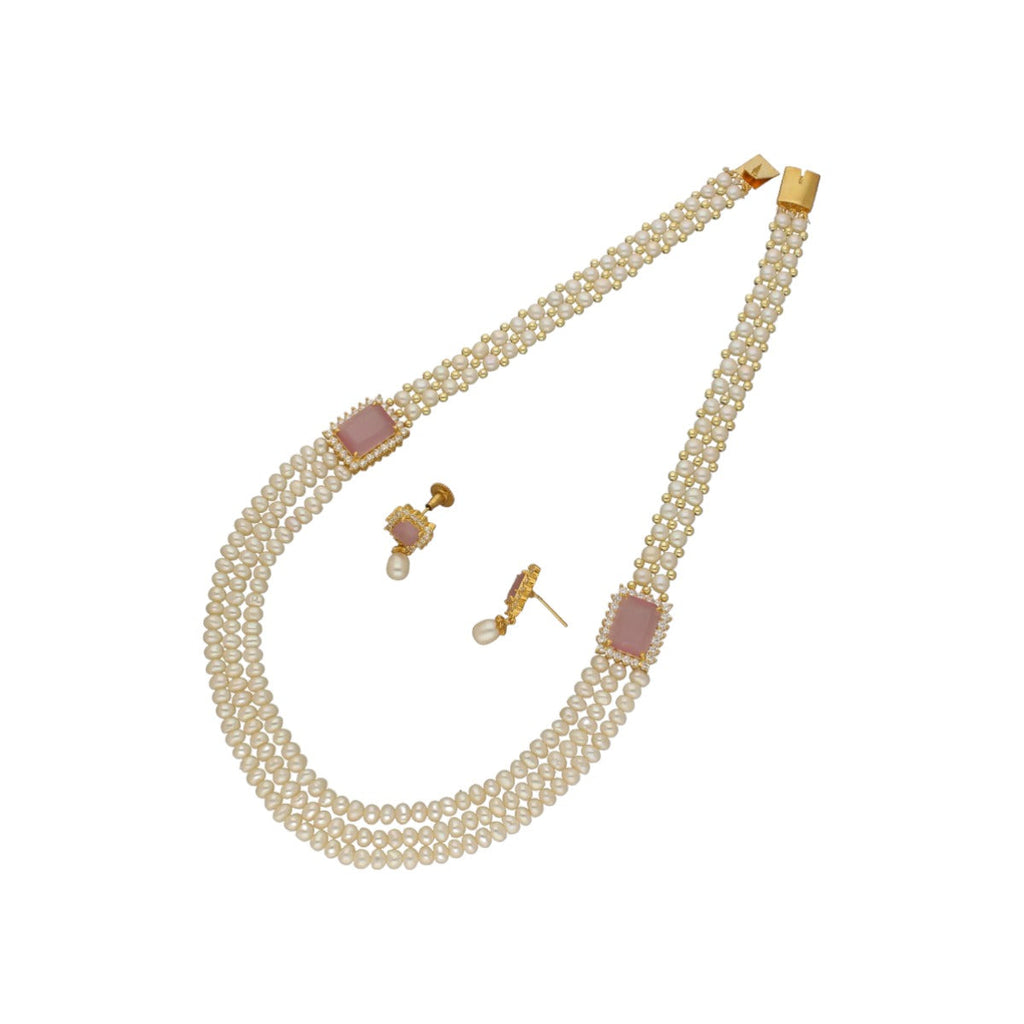 J Pearls Eva 3 String Pearl Necklace | Grocsy