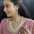 J Pearls Eva 3 String Pearl Necklace | Grocsy
