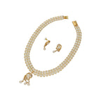 J Pearls Ehani 2 Lines Pearl Necklace | Grocsy