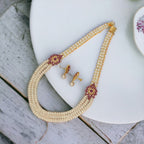J Pearls Fani 3 Lines Pearl Necklace | Grocsy