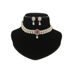 J Pearls Designer 2 Lines White Pearl Choker | Grocsy