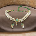 J Pearls Charming 2 String White Pearl Choker | Grocsy