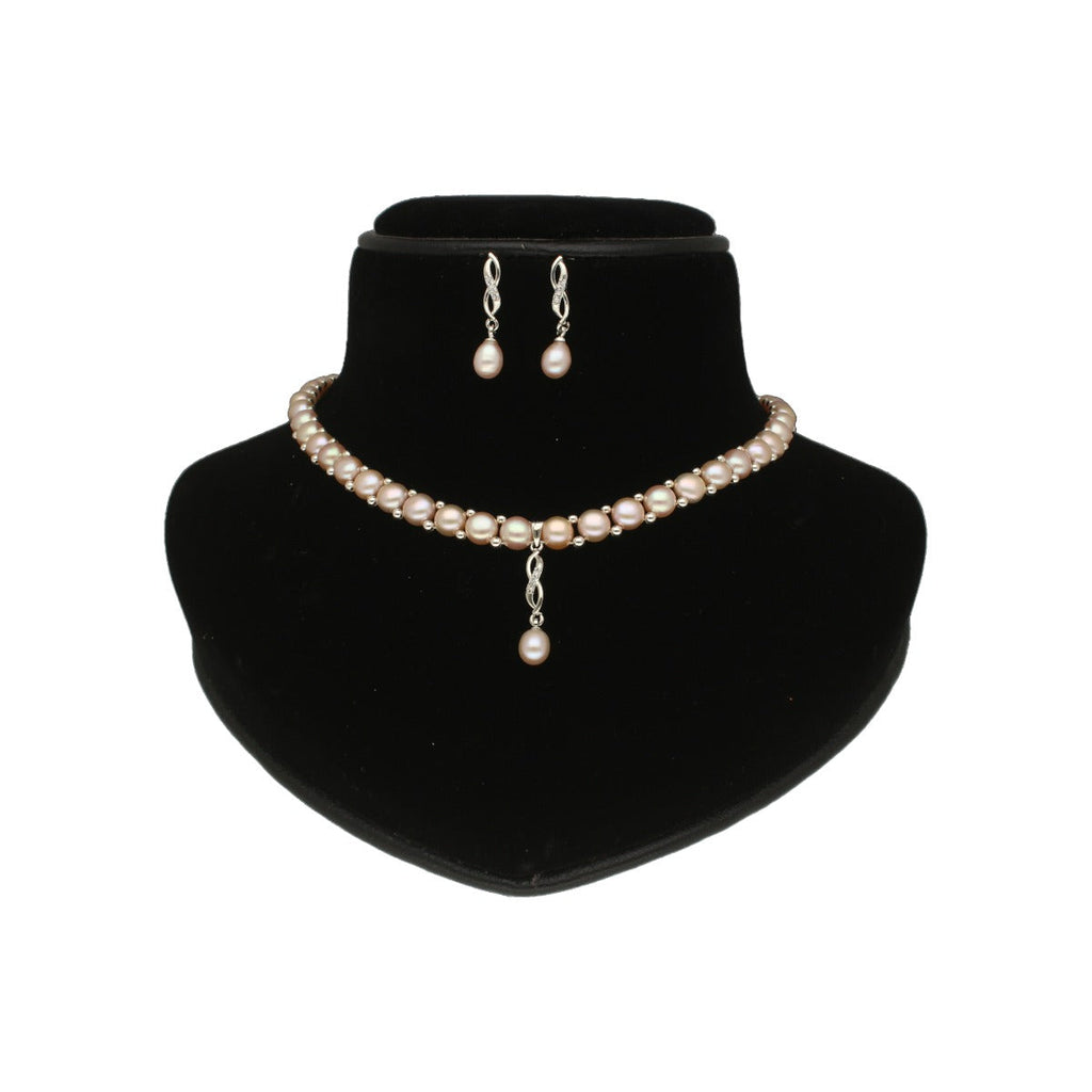 J Pearls Fenny 1 Line Pearl Necklace | Grocsy