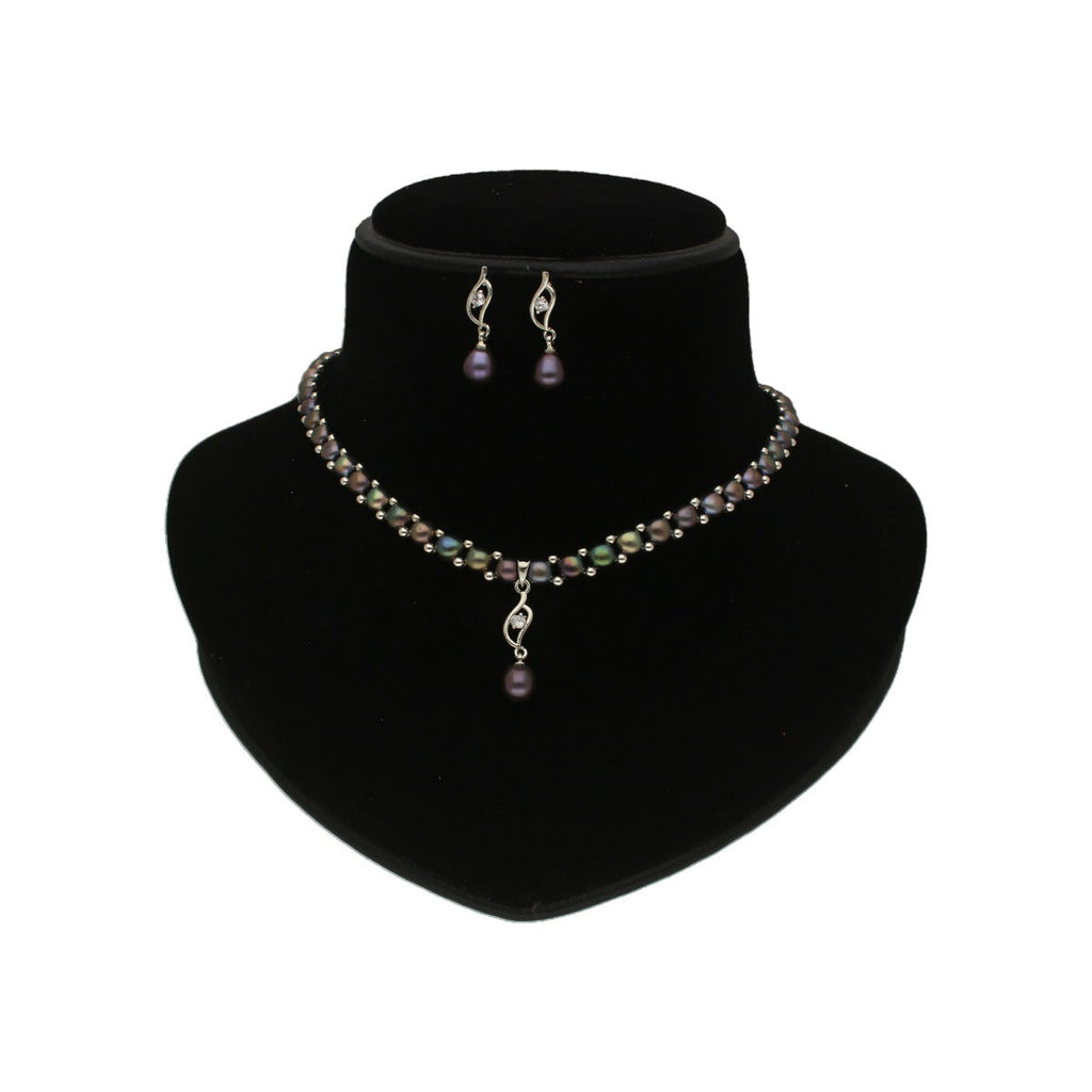 J Pearls Fancy 1 Line Pearl Necklace | Grocsy
