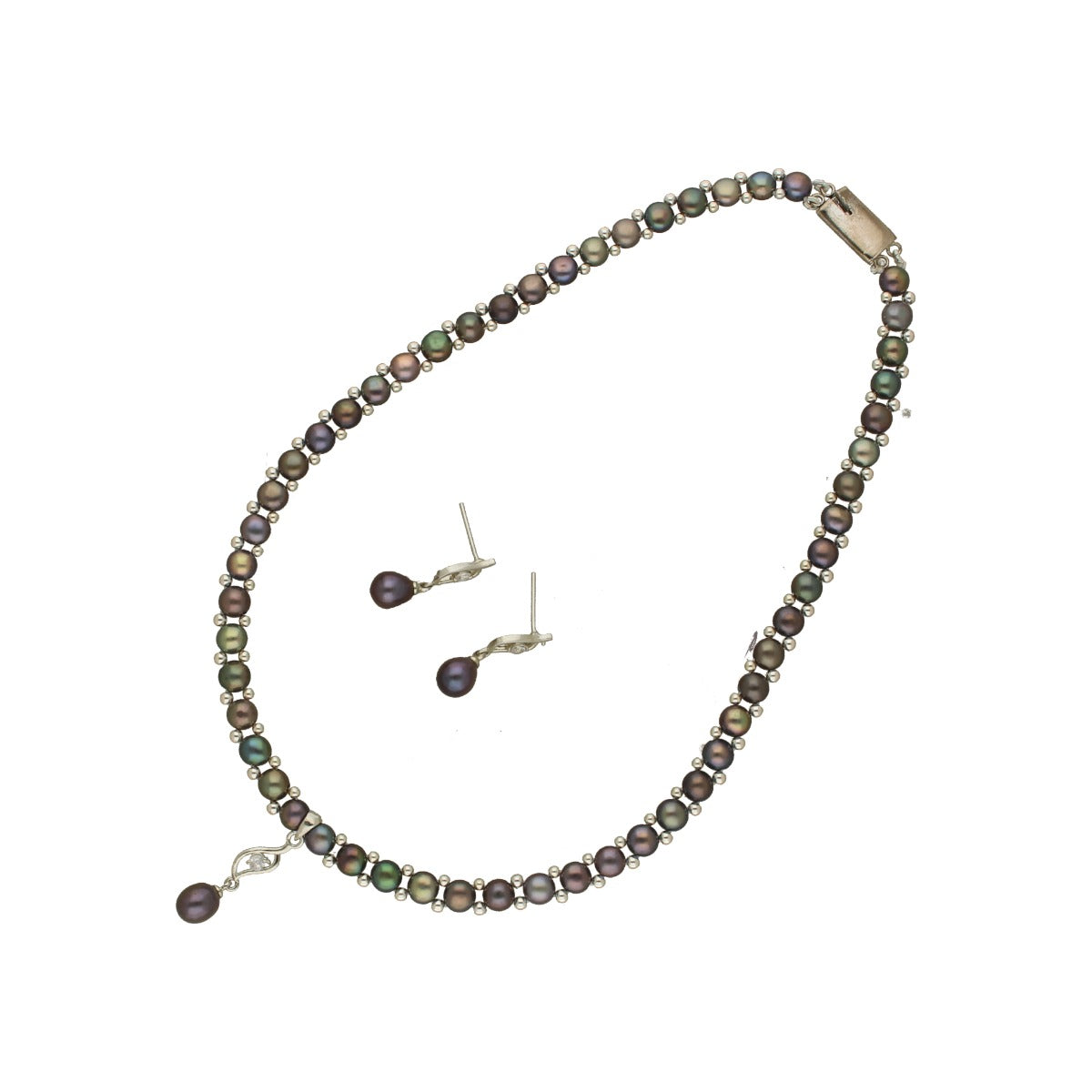 J Pearls Fancy 1 Line Pearl Necklace | Grocsy