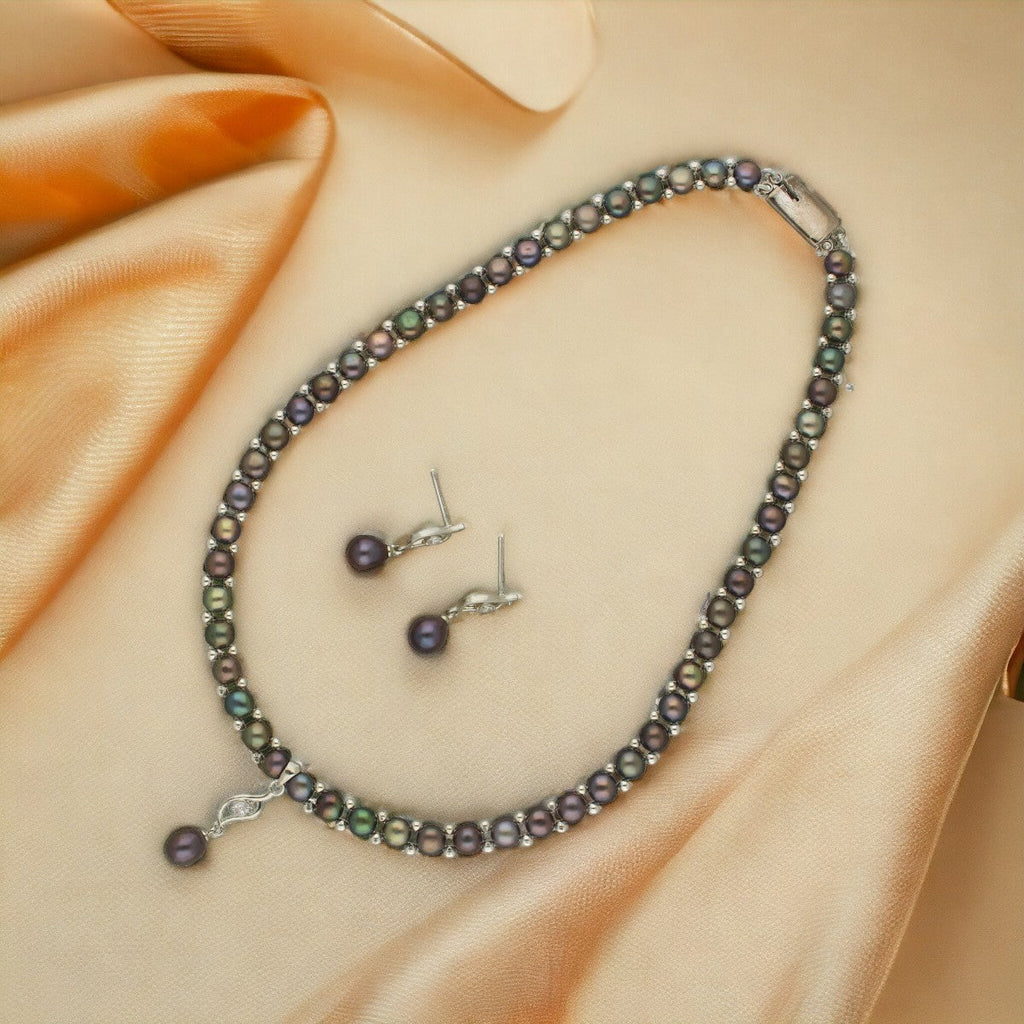J Pearls Fancy 1 Line Pearl Necklace | Grocsy