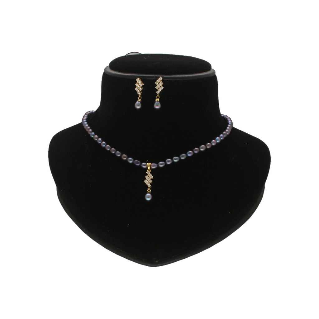 J Pearls Lopa 1 Line Pearl Necklace | Grocsy