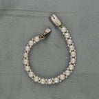 J Pearls Charm 1 Line Pearl Bracelet