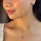 J Pearls Elegant 925 Silver Pendant Set | Grocsy