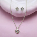 J Pearls Elegant 925 Silver Pendant Set | Grocsy