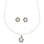 J Pearls Elegant 925 Silver Pendant Set | Grocsy