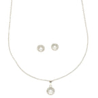 J Pearls Sophisticated 925 Silver Pendant Set | Grocsy