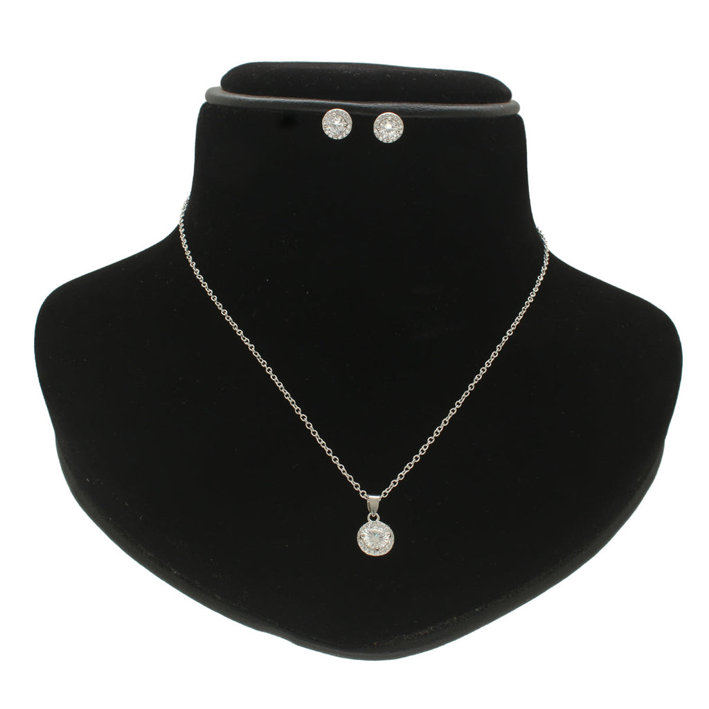 J Pearls Sophisticated 925 Silver Pendant Set | Grocsy