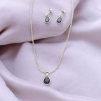 J Pearls Intricate 925 Silver Designer Pendant Set | Grocsy