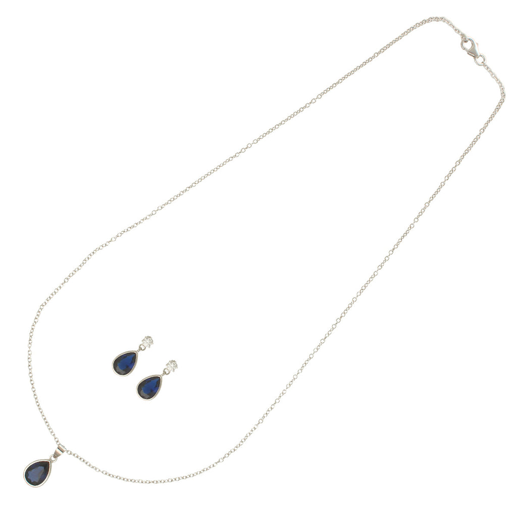 J Pearls Intricate 925 Silver Designer Pendant Set | Grocsy