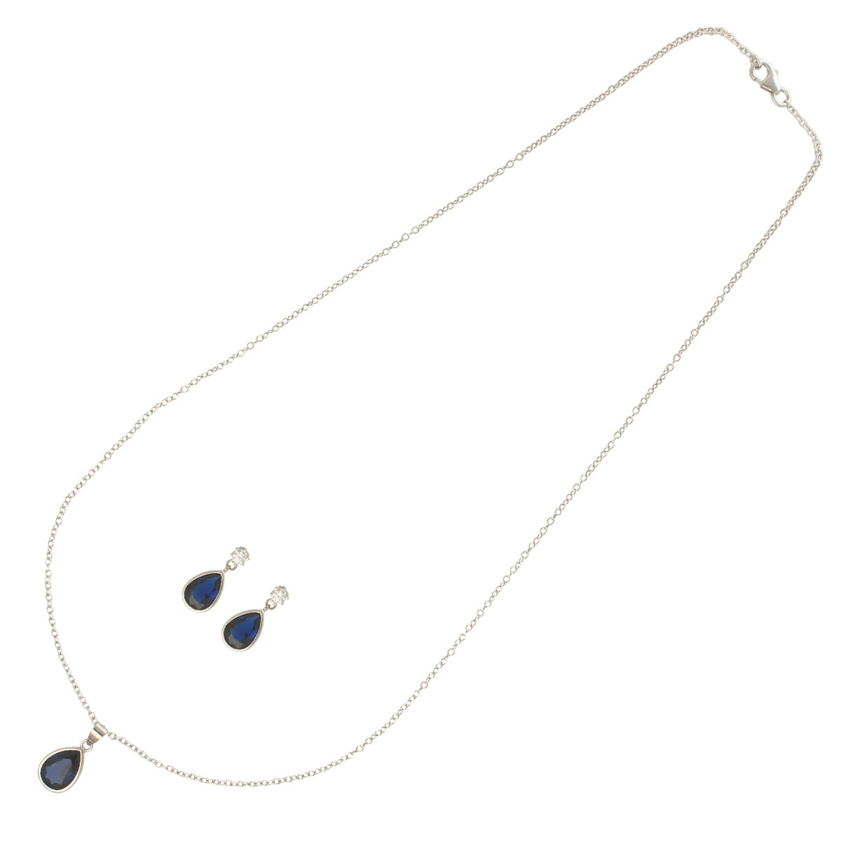 J Pearls Intricate 925 Silver Designer Pendant Set | Grocsy