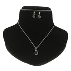 J Pearls Intricate 925 Silver Designer Pendant Set | Grocsy