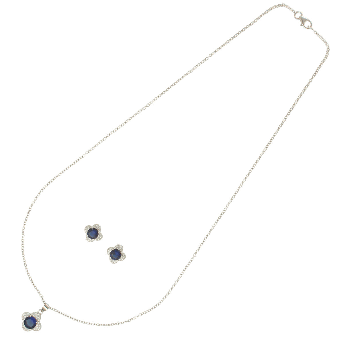 J Pearls Minimalist 925 Silver Pendant Set | Grocsy