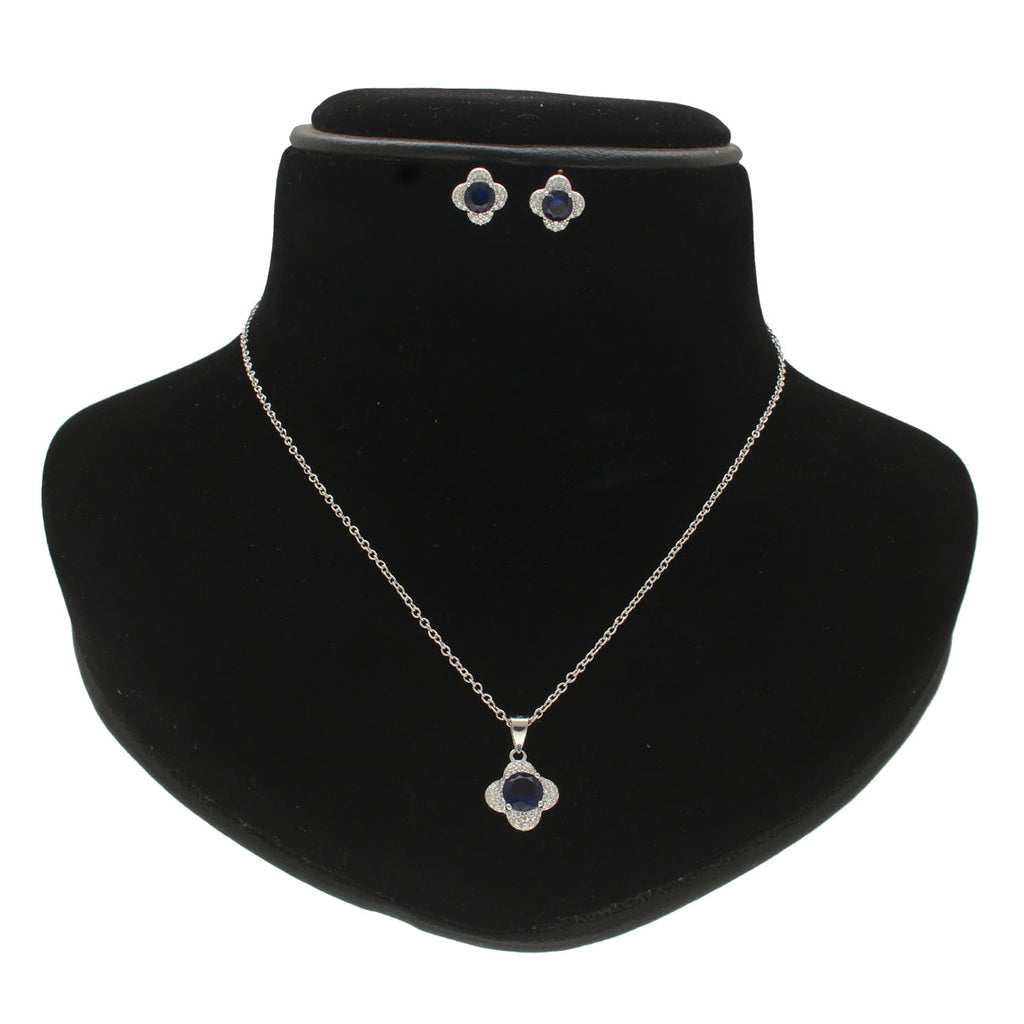 J Pearls Minimalist 925 Silver Pendant Set | Grocsy