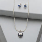 J Pearls Trendy 925 Silver Pendant Set | Grocsy