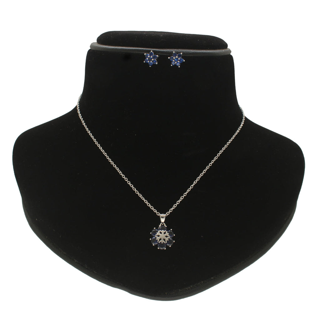 J Pearls Trendy 925 Silver Pendant Set | Grocsy