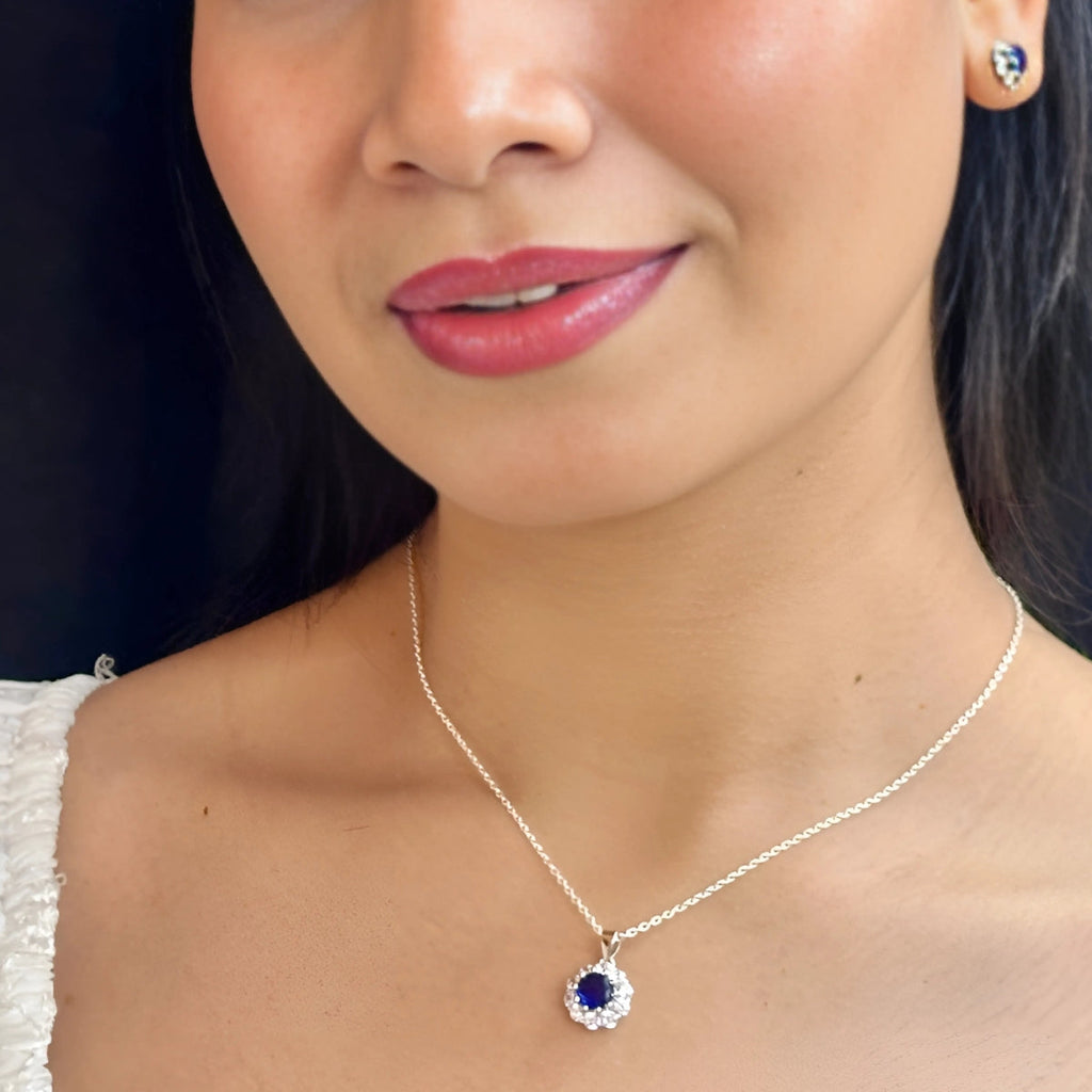 J Pearls Classic 925 Silver Pendant Set | Grocsy