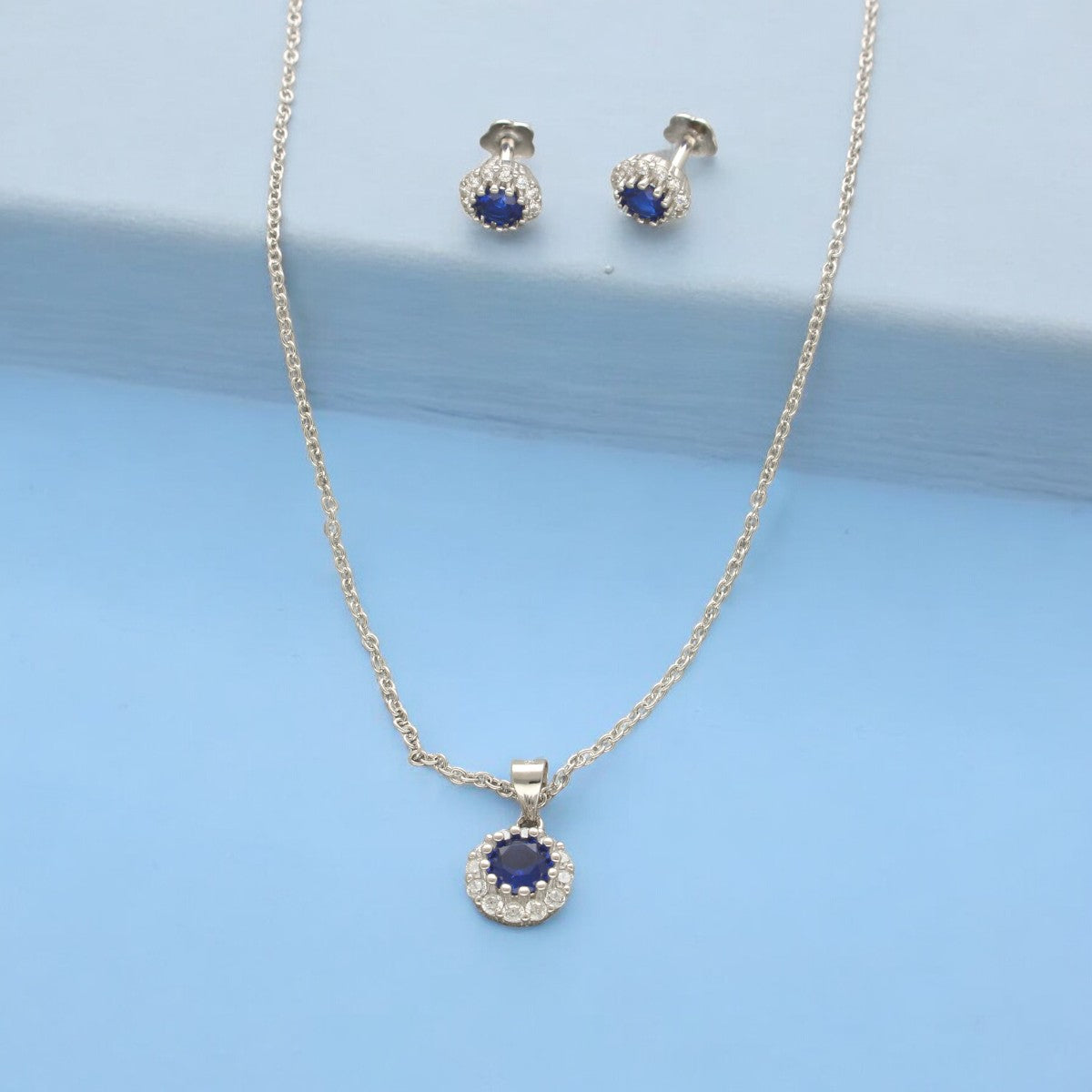 J Pearls Classic 925 Silver Pendant Set | Grocsy