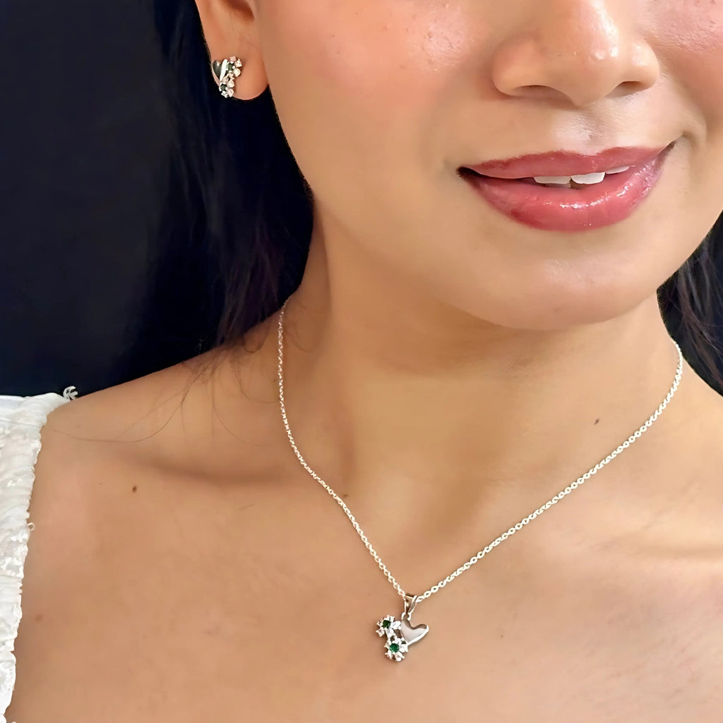 J Pearls Designer 925 Silver Pendant Set Jewelry | Grocsy